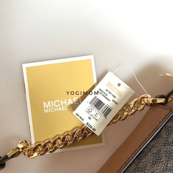 MICHAEL KORS Jet Set east west CROSSBODY Messenger Shoulder Handbag Signature - Picture 7 of 14